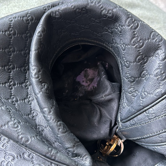 Large GUCCI GG leather tote bag - Picture 7 of 7